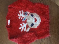 Sweterek czerwony r 74