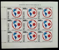 1994 Mundial piłka nożna w USA Fi 3347 ** arkusik perforacja lewa strona