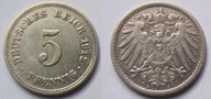 Niemcy 5 Pfennig 1912 A