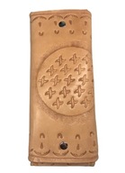 SKÓRZANE ETUI NA OKULARY TŁOCZONE INICJAŁY PREZENT