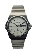 STALOWY JAPOŃSKI NARĘCZNY MĘSKI ZEGAREK SEIKO SQ100 LATA 80-TE - IDEAŁ