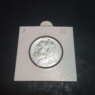 5 ZŁ PIŁSUDSKI 1936 r. / SREBRO / 1