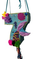 Piniata SYRENA SYRENKA OGON MOTYW MORSKI dowolny numer, kij gratis