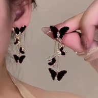 KOLCZYKI DŁUGIE WISZĄCE DIAMENTY DIAMENTAMI TAFLA CRYSTAL BOHO FRĘDZLE ŚLUB
