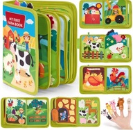 Książeczka manipulacyjna sensoryczna edukacyjna