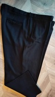Spodnie męskie 9XL garniturowe kant eleganckie czarne idealne pas126