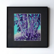 Obraz "Lac de Bious-Artigues" w ramie ze szkłem 30x30 cm