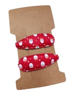 Spineczki spinki pyk klik gwiazdka święta mikołajki czerwone mikołaje