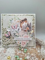 Kartka ślubna do koperty