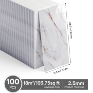 Panele ścienne samoprzylepne 100 szt tapeta samoprzylepna marmur