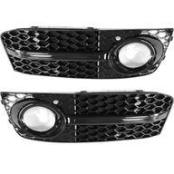 AUDI A4 B8 2007-2011 ATRAPY KRATKI zaślepki halogenu czarny połysk RS LOOK