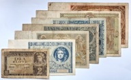 Zestaw Starych Banknotów Polskich II RP 2 5 10 20 50 100 zł 1929 - 1936