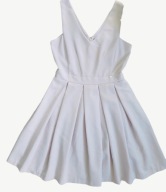 FEMESTAGE EVA MINGE SUKIENKA KOKTAJLOWA ROZKLOSZOWANA LILIOWA KOMUNIA 42 XL