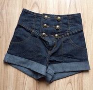 krótkie dżinsowe spodenki dziewczęce XS 32