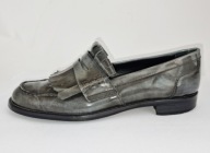 PERTINI ŚWIETNE SKÓRZANE LAKIEROWANE MOKASYNY R-40