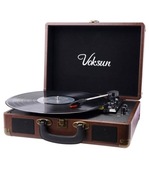 VOKSUN Gramofon z Bluetooth, Winylowy, Wbudowany Głośnik,
