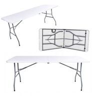 STÓŁ TURYSTYCZNY CATERINGOWY HANDLOWY SKŁADANY OGRODOWY WALIZKA 180CM GRUBY