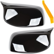 X2 Nakładki Obudowy Lusterek Czarne Lewa Prawa BMW E60 E61 03-08 M5 MPAKIET