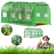 TUNEL FOLIOWY OGRODOWY SZKLARNIA FOLIAK OCYNKOWANY UV-4 4x2,5m 10m² ZIELONY