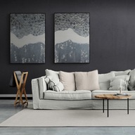 Komplet obrazów w ramie Dyptyk 2x 100x70cm Abstrakcja Nowoczesny SENSI ARTE