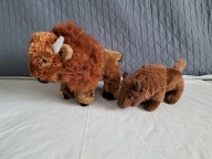 Maskotki 2szt Żubr Bizon 30 i 20cm D1