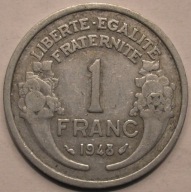 FRANCJA - 1 frank 1948