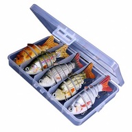 ZESTAW WOBLER JERK NA SCZUPAKA 10CM 19G 5SZT PRZYNĘT SPINNGOWYCH