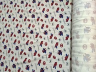 Tkanina obiciowa tapicerska wzór SPIDERMAN / 1mb