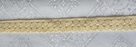 TAŚMA KORONKOWA BAWEŁNIANA KREMOWA 1,5 CM - 4 m