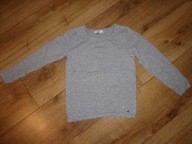 Dziewczęcy szary sweterek z brokatem 5-6lat