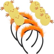 Opaska do Włosów Kurczak Wielkanoc komplet 3 sztuki Ozdoba do Włosów