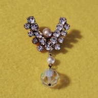 Urocza broszka- retro