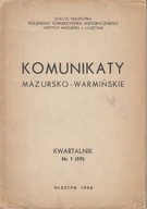Komunikaty Mazursko-Warmińskie 1958/1 (59)