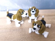 Brelok Zawieszka do kluczy plecaka Breloczek Piesek Basset Hound flexi duży