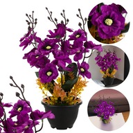 SZTUCZNE KWIATY W DONICZCCE BUKIET OZDOBA IDEALNE NA DZIEN MAMY