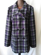 Kurtka w fioletowo czarną kratę - 40