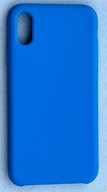 ETUI NIEBIESKIE SILIKONOWE DO IPHONE XS / X