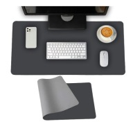 Mata, podkładka wodoodporna na biurko, dwustronna szaro-grafitowa 50x80cm