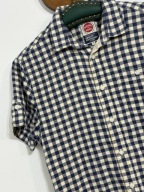 2 Henry Choice krata biel granat bawełna 1 kieszeń biuro praca country S