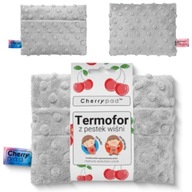 TERMOFOR Z PESTEK WIŚNI NA ZIMĘ ZIMOWY CIEPŁY PLUSZOWY NA KOLKI CHERRYPAD