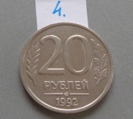 20 RUBLI z 1992 roku ROSJA , PIĘKNE