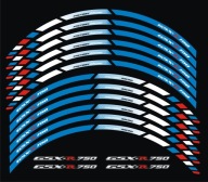 NAKLEJKI PASKI NA FELGI RANT SUZUKI GSX-R 750 + GRATIS !!!