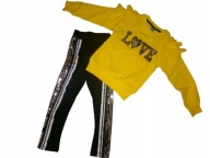 DRES KOMPLET LOVE BLUZA SPODNIE ROZM.110(4-5 LAT)