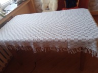 Koronkowy obrus z bawełnianych nici - +/- 140cmx 110cm !!