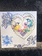 Skrzynka pojemnik pudełko z drewna zdobione