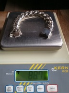 BRANSOLETKA Męska Srebrna SREBRO 88,7gr pr 925 15mm/22cm Bransoleta