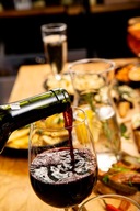 Kolacja dla dwóch osób z butelką wina i deserem w Bistro Bibuła