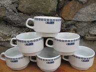 Porcelanowa Filiżanka Barowa_"SPOŁEM"_ LUBIANA PRL