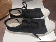 Czarne Trampki / Tenisówki – Rozmiar 38