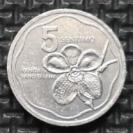 *FILIPINY [0847]*5 centymów 1985 Melchora Aquino Kwiaty Orchidea *5 SENTIMO